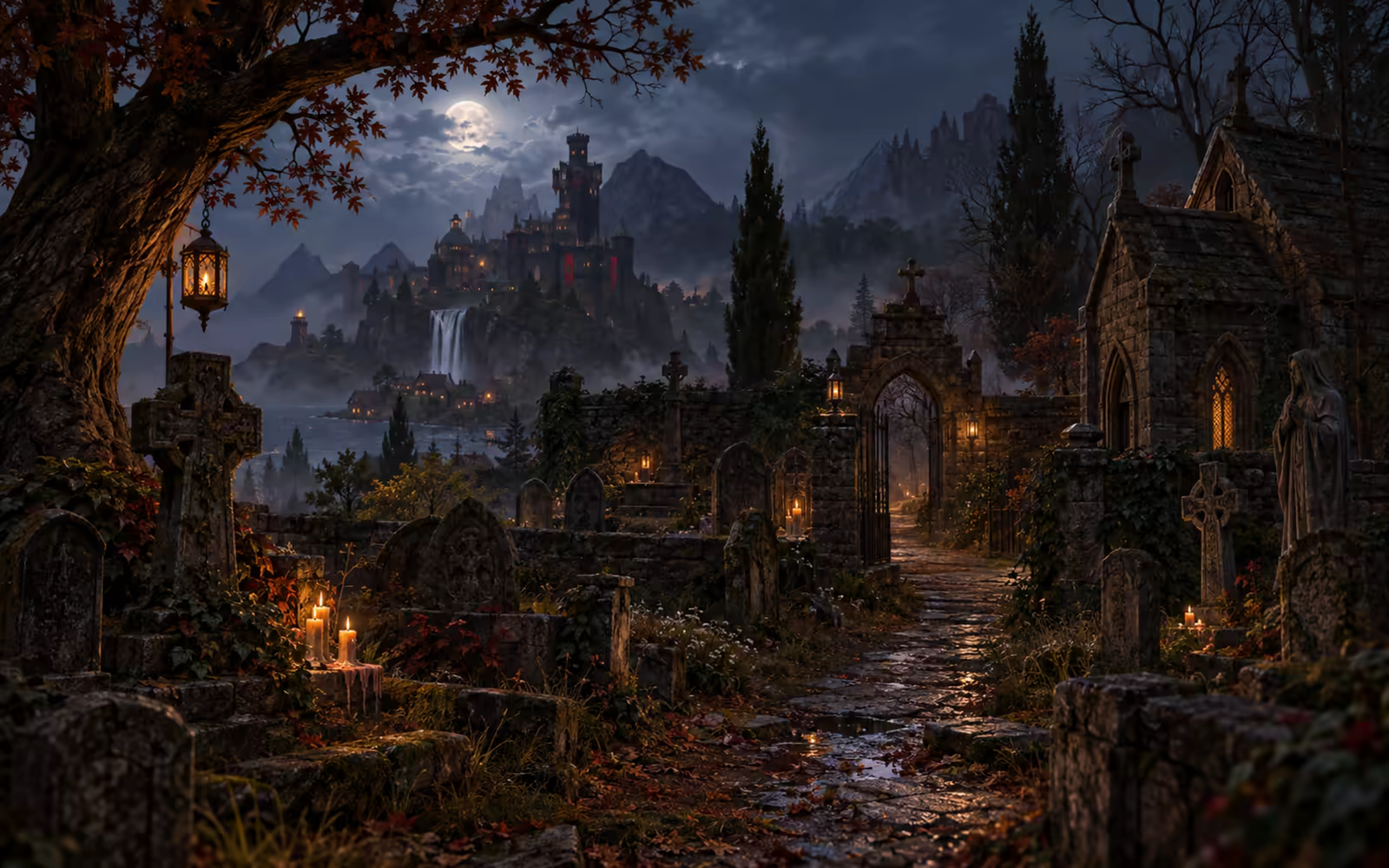 Alter Friedhof von Mkalvania zwischen Mauern und stillen Bäumen