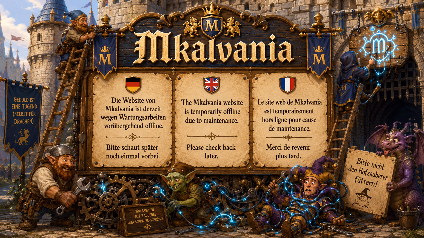 Mkalvania – Website wegen Wartungsarbeiten offline